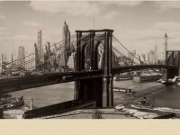 Фреска с мостом в Нью-Йорке