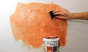 Декоративная покраска стен в квартире своими руками